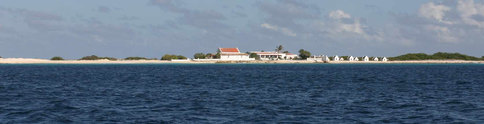 Bonaire uit zee