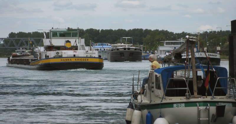 drukte bij de sluis