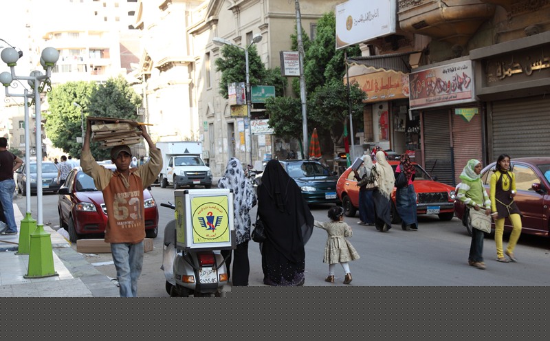 Straatbeeld Suez