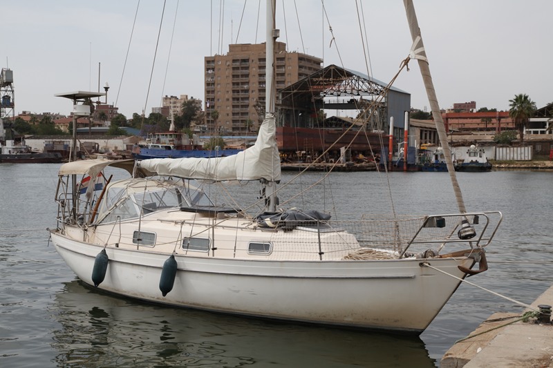 Johanna in de Ismailia Jachtclub