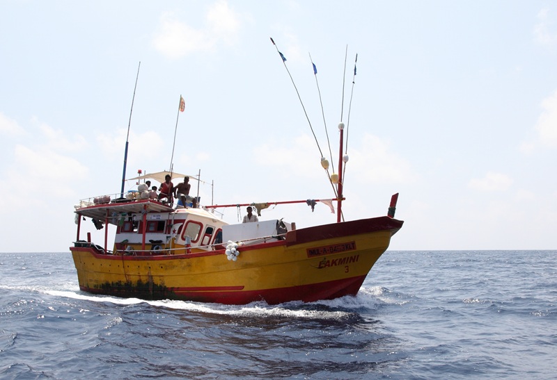 Indiase visser 350 mijl uit de kust