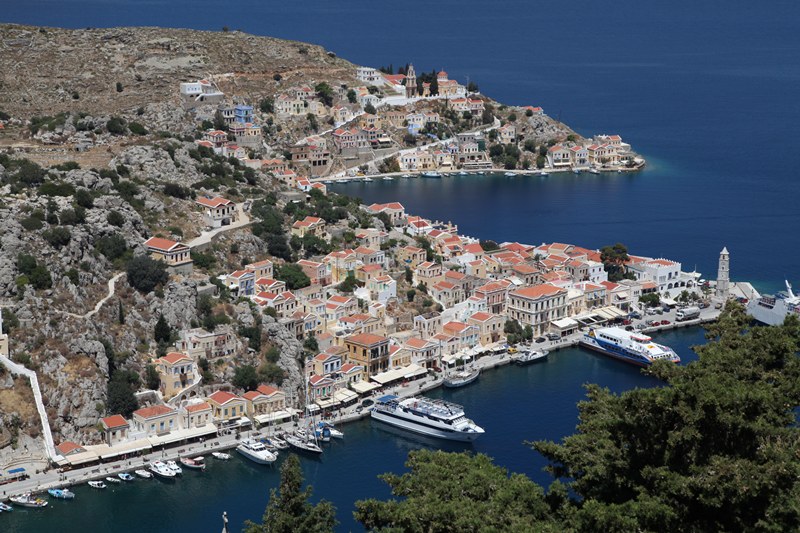 Noordzijde van Symi