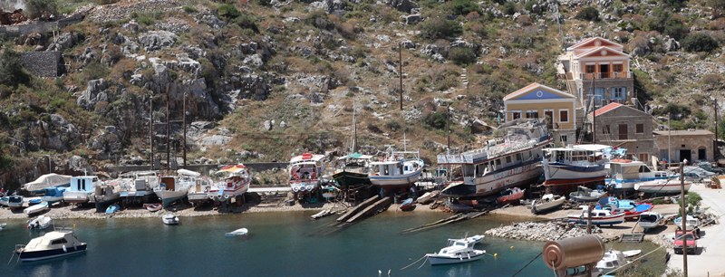 Scheepswerf op Symi