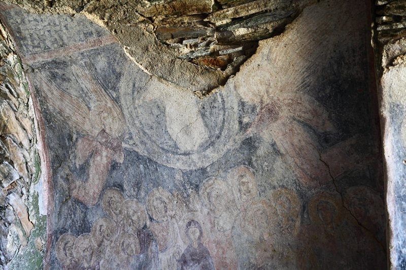 Fresco's in de oude kerk