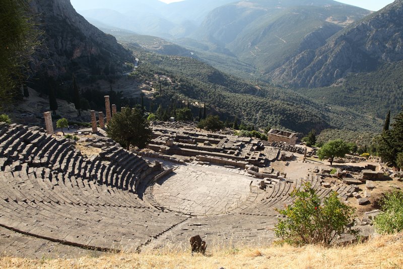 Theater en tempel van Apollo